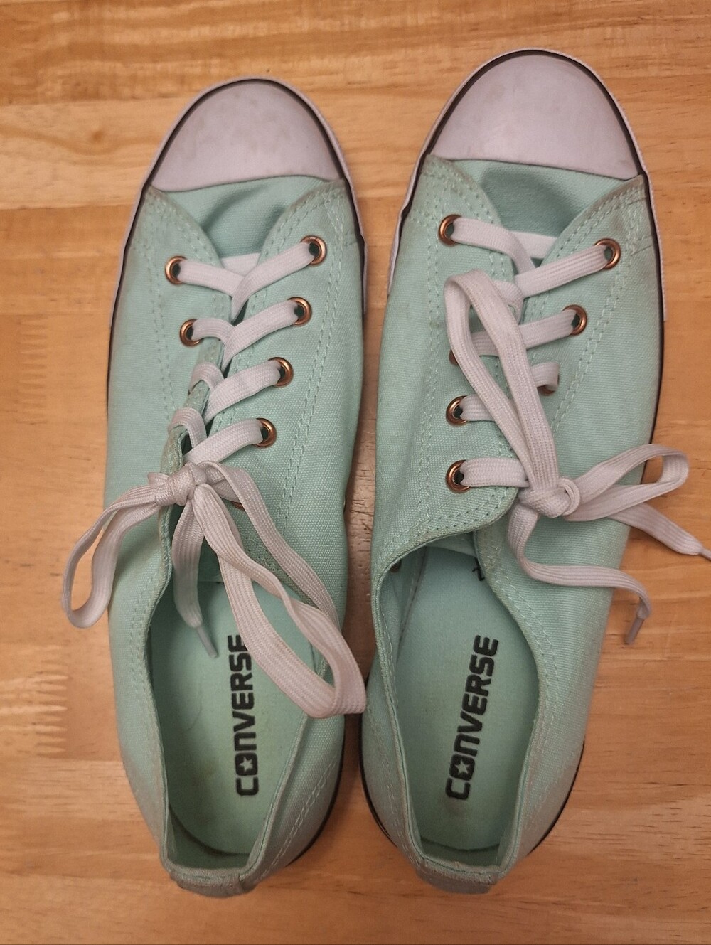 Converse Women's Mint Green Canvas Low-Top Sneakers